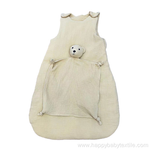 100% Cotton Muslin Sleepsack & Toy Comforter Sets